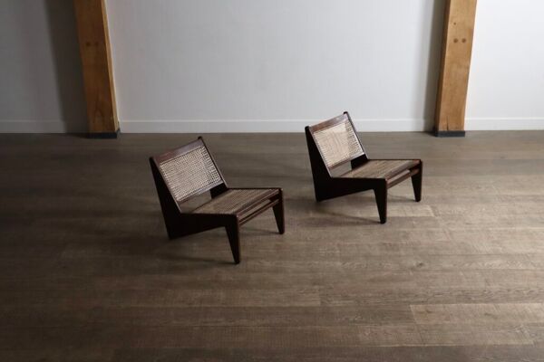 Chaises Kangourou Pierre Jeanneret PJ-SI-59, Inde, 1955