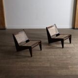 Pierre Jeanneret Kangaroo Chairs PJ-SI-59, India, 1955