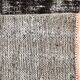 3x9 Shabby Chic Black Gray Turkish Runner Rug, 90x277Cm