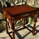 Writing desk or bonheur du jour in mahogany by E. Poteau.