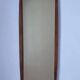 Midcentury Long Teak Wall Mirror, Denmark, 1960s