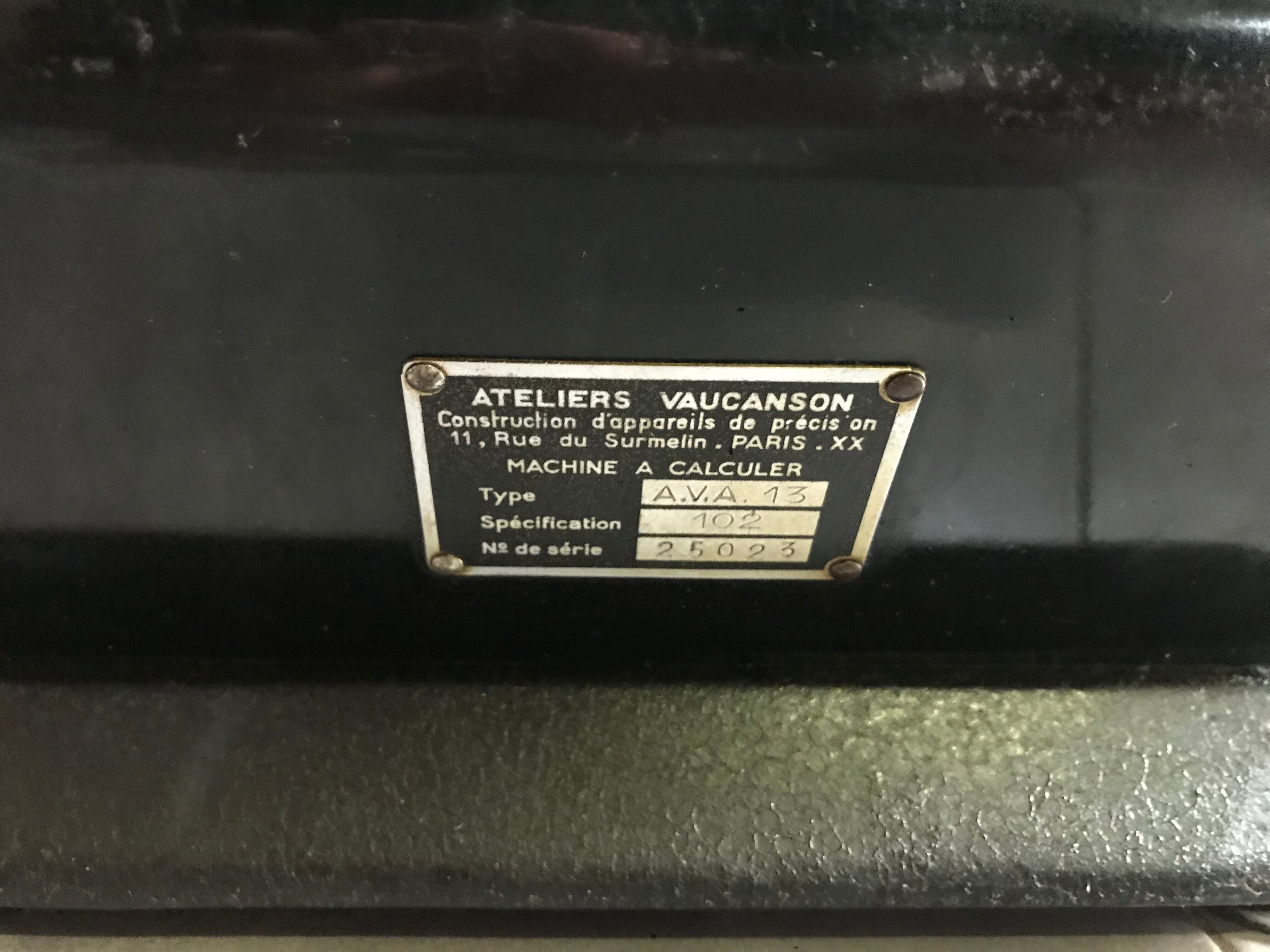 Former Vaucanson calculator