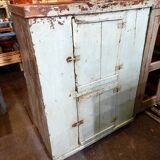Buffet ancien meuble teck patine origine artisanat inde tha-in-daga