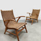 Vintage Dutch design rope chairs Vroom & Dreesman 1960