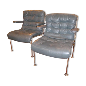 Paire de fauteuils Bruno Mathsson;