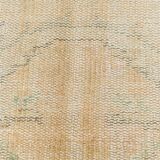 tapis vintage en laine beige, 5x8 tapis vintage turc, 150x240 cm tapis pastel