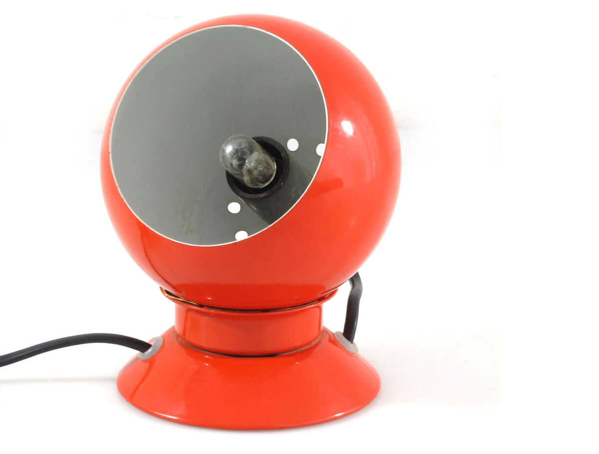 Abo Randers original scandinavian vintage red magnet bedside Ball Lamp