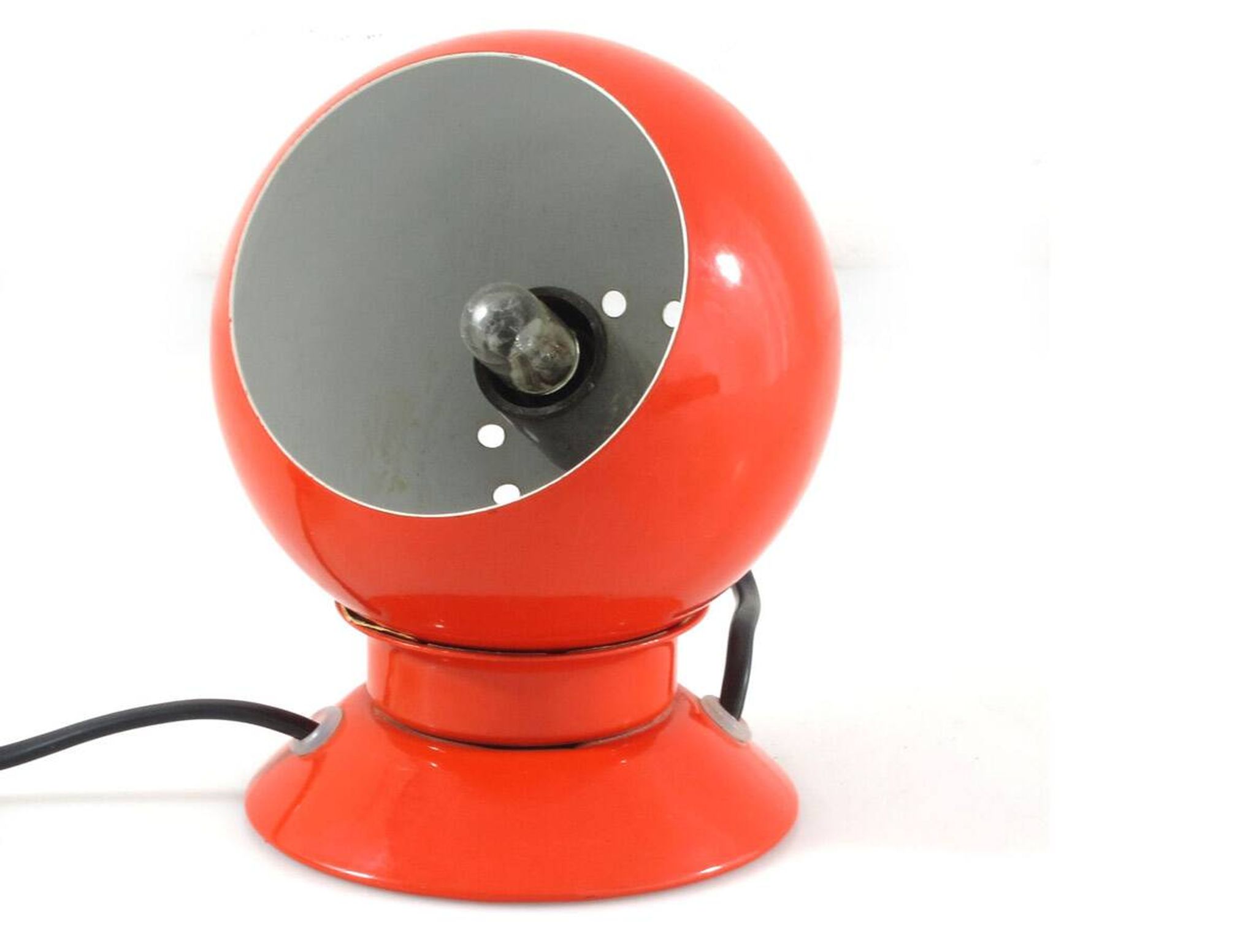 Abo Randers original scandinavian vintage red magnet bedside Ball Lamp