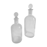 Duo of bottles corked