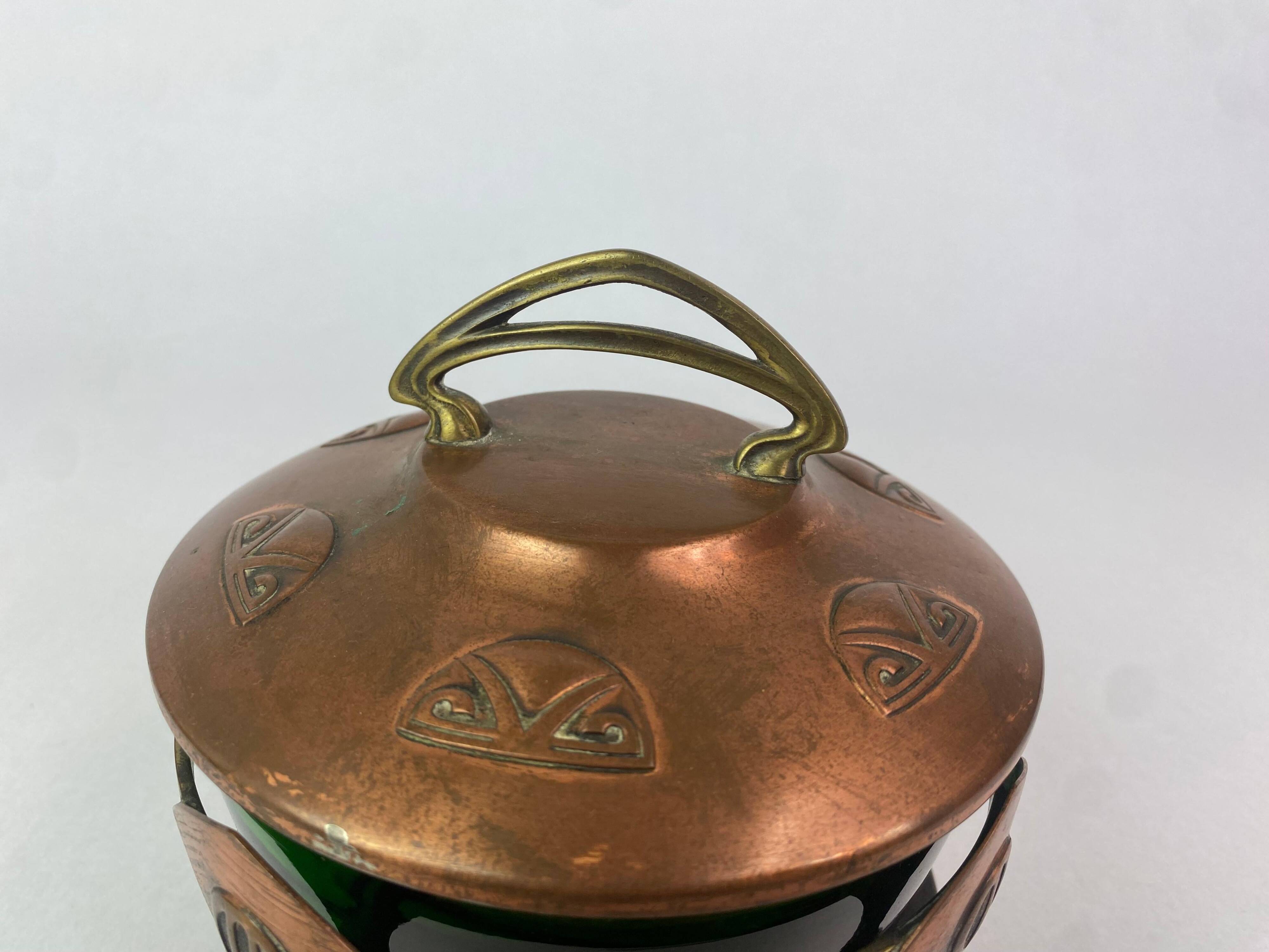 Very rare Jugendstil butter dish by Joseph Maria Olbrich for WMF.