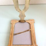 Brushed brass photo frame art deco style / 30s-40s