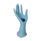 Hand baguier soliflore ceramic blue