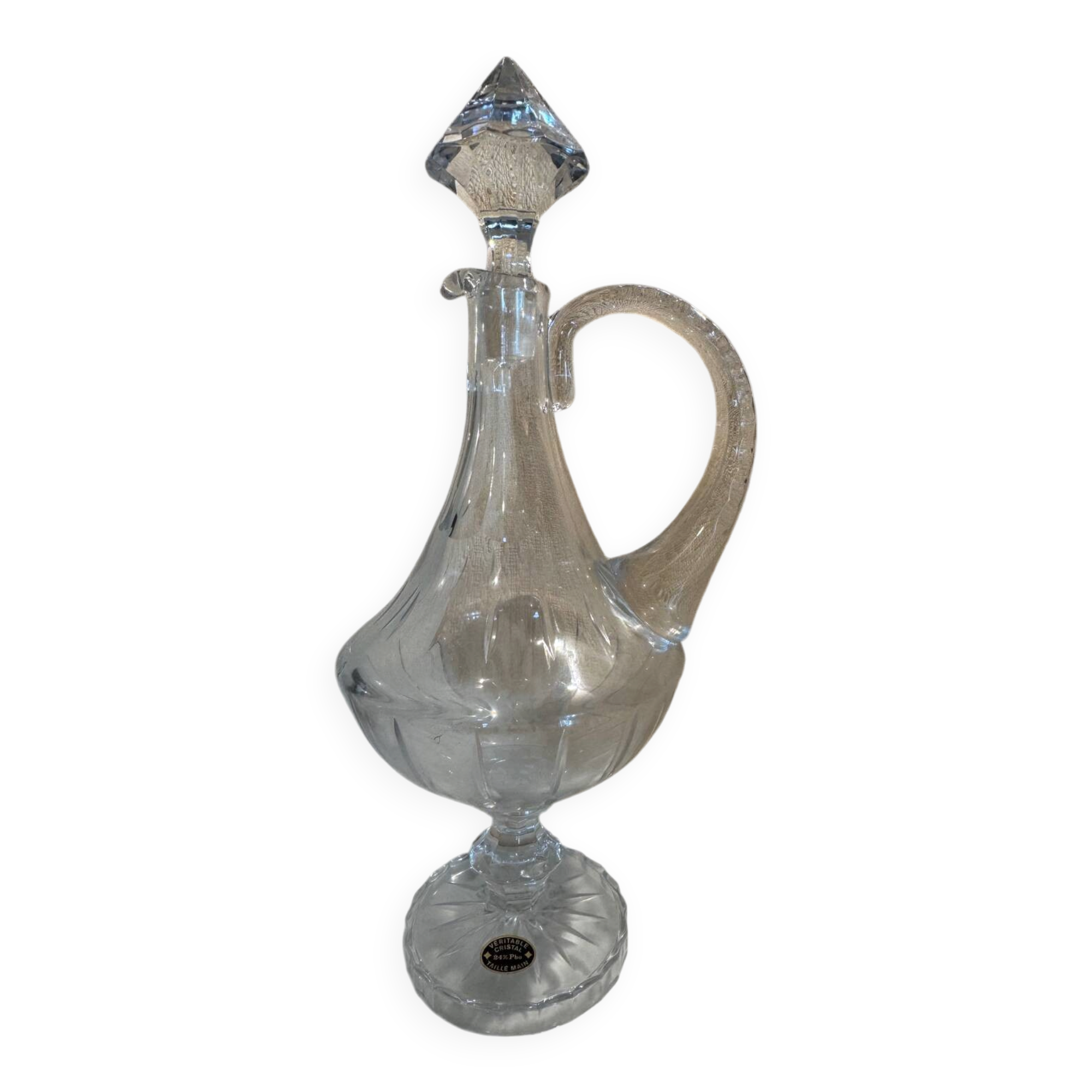 Crystal wine carafe