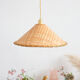 Vintage wicker pendant lamp