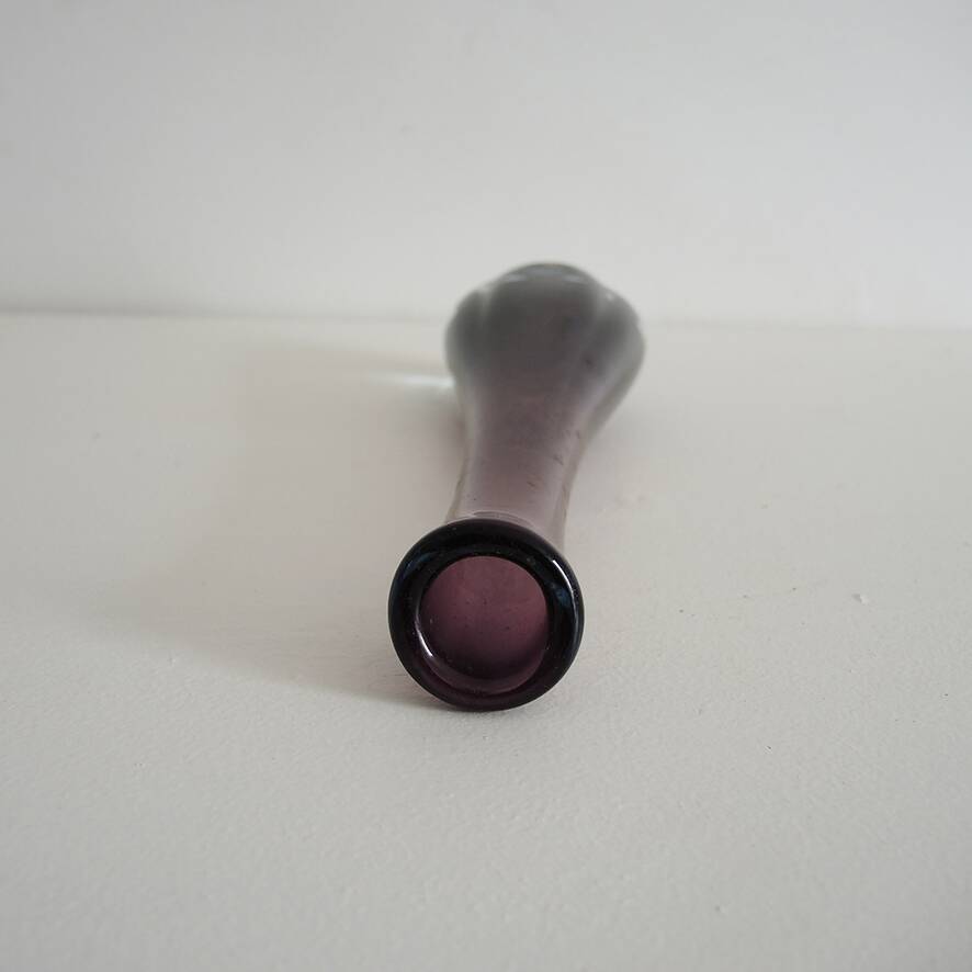 Antique purple glass soliflore vase