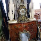 Beveled mirror in bronze louis XV 19th