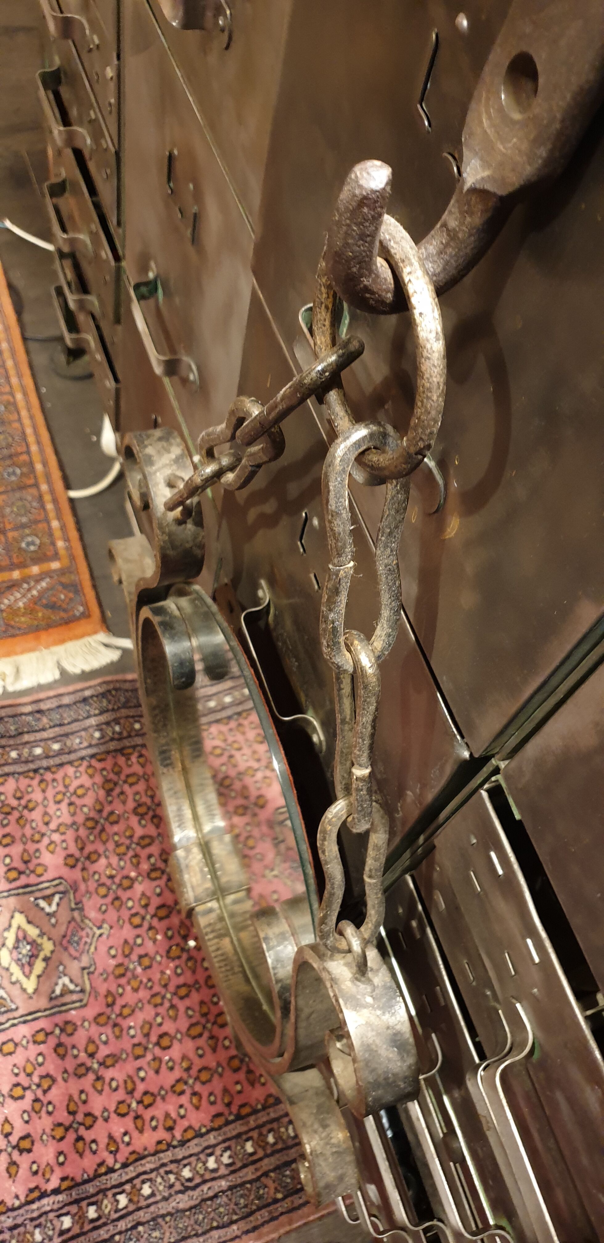 Massive wrought iron mirror  50x80cm