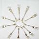 11 dessert forks Silver plated Christofle cakes 24 g vintage antique 1844 - 1935