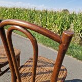 Set of 2 canning chairs Michael Thonet Model 56