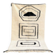 Moroccan black white khenifra rug 250cmx150cm