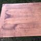 Antique farmhouse table in solid cherry wood with 2 drawers and 1 pull-out at the end with turned legs.