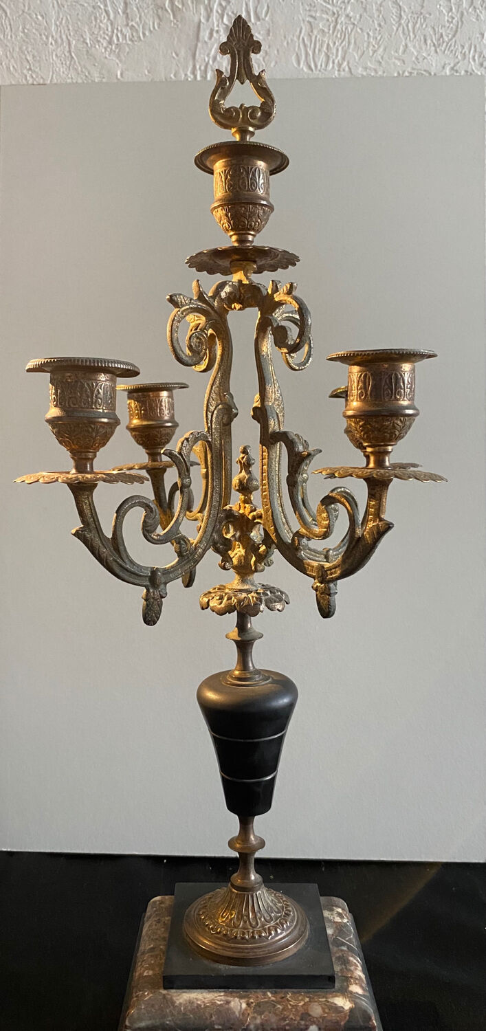 Dessus de cheminée 3 pièces époque Napoléon III