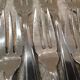 11 silver-plated metal cake forks Boulenger Betty