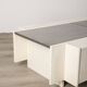 Wooden and chromed metal vintage bar table, 60s