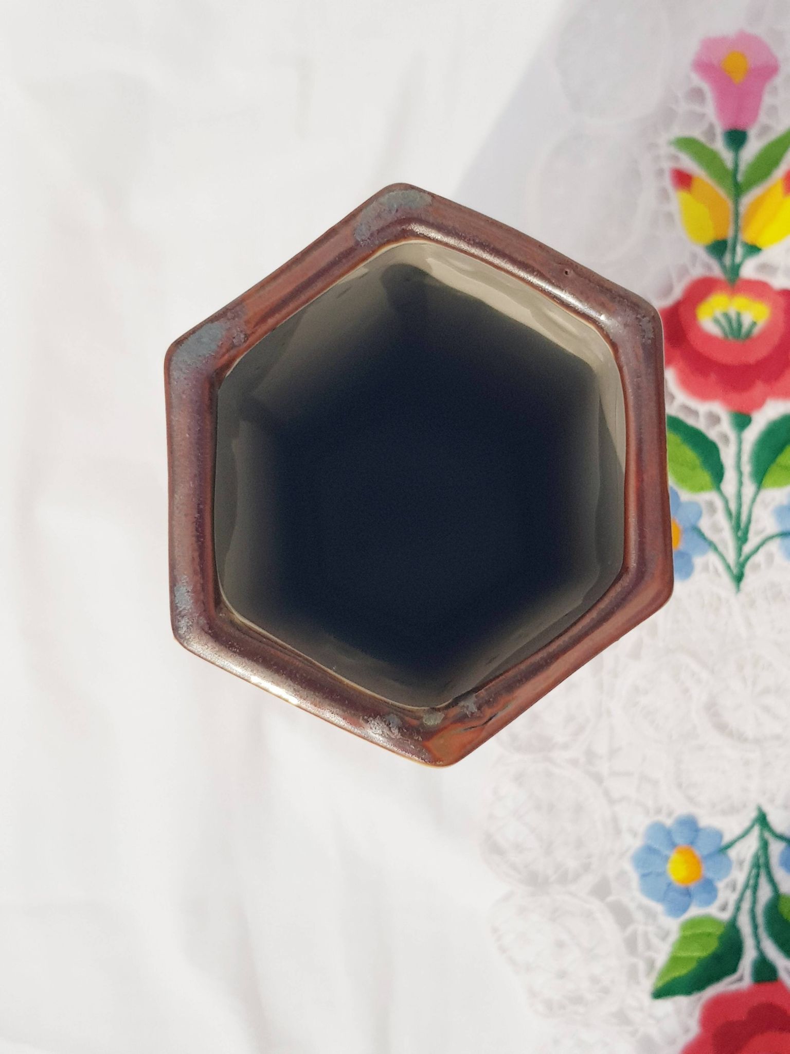 Vase motifs botaniques