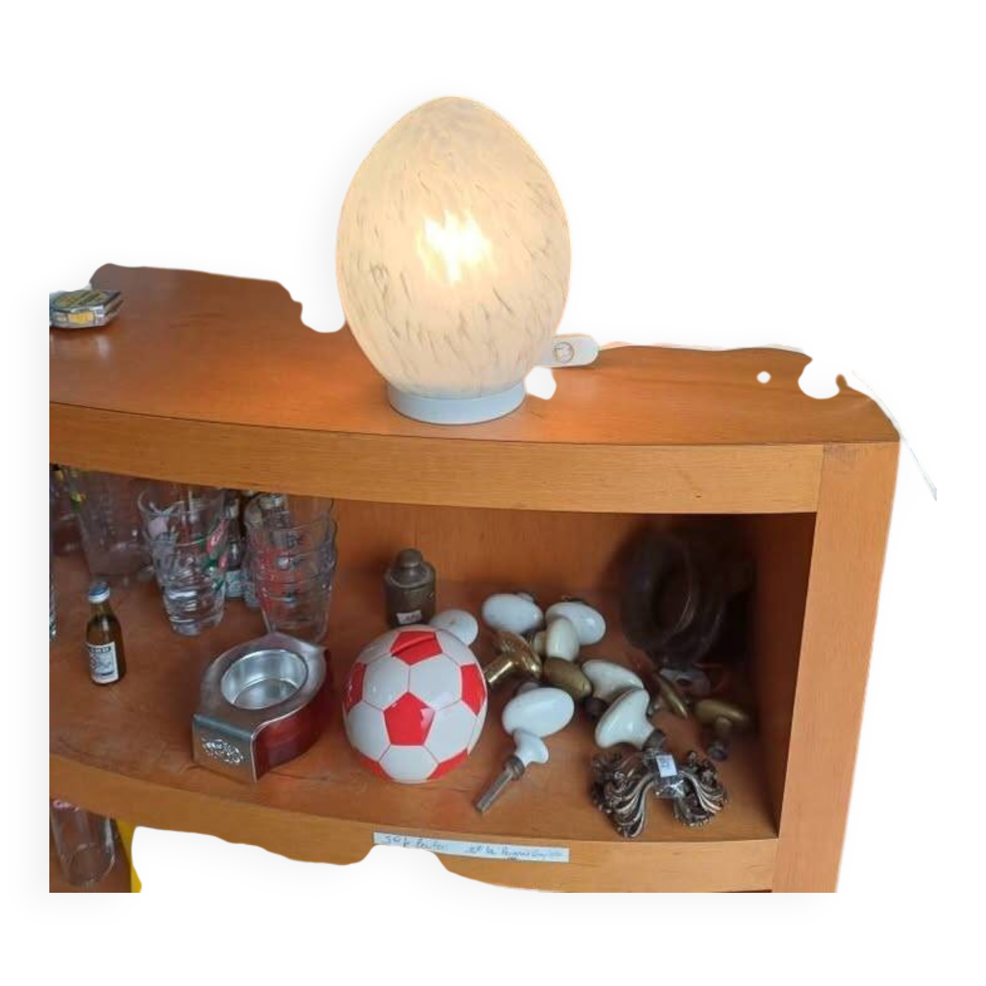 Vintage egg lamp from Italy