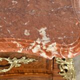 Tomb Commode in Violet Wood Marquetry, Transition Louis XIV / Louis XV style – 1st Par