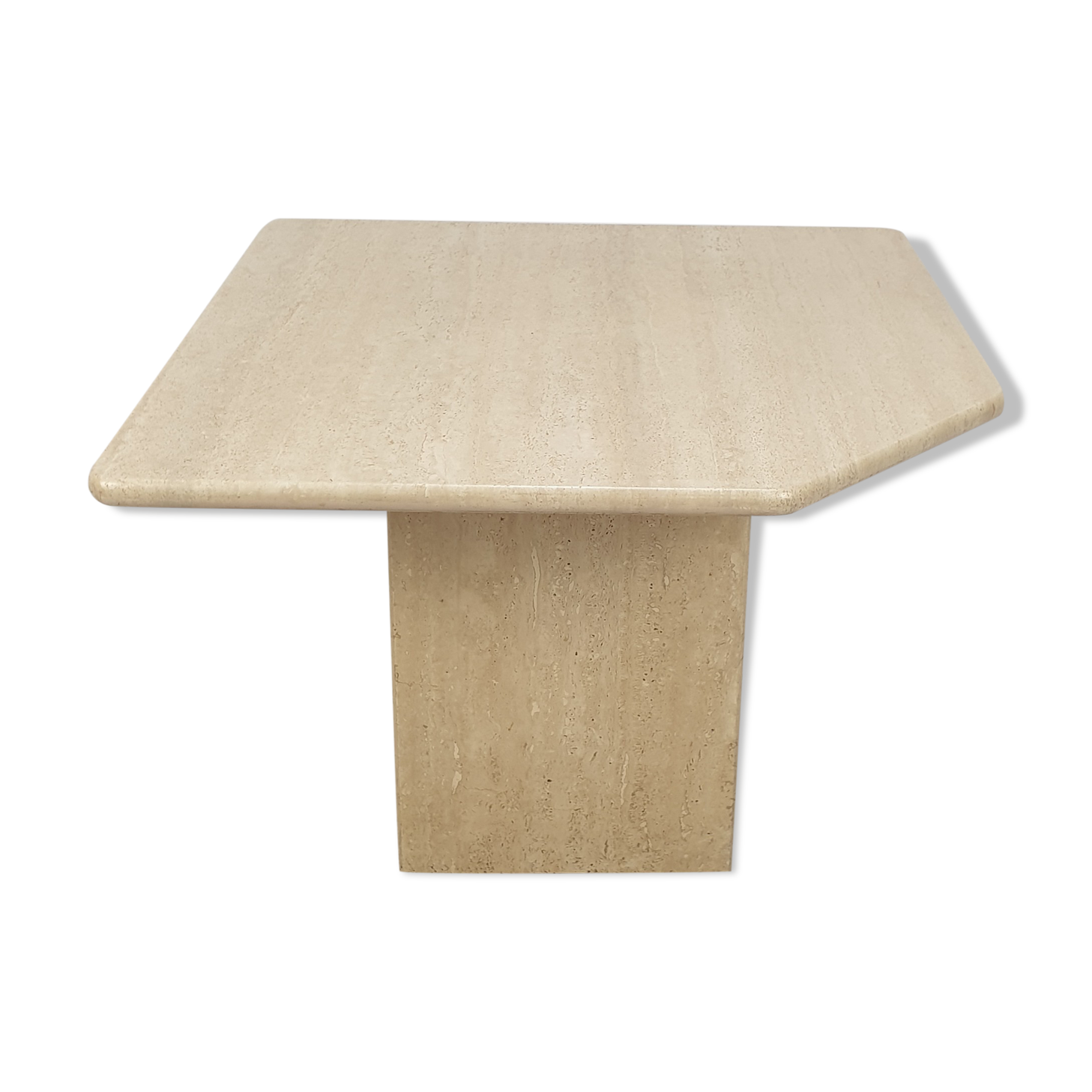 Italian Travertine Coffee Table, 1980s