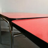 Red formica table
