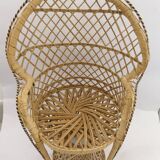 Wicker plant chair