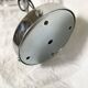 Vintage accordion wall light in chrome metal.