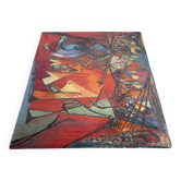 Tapis en laine Pablo Picasso 'Course des taureaux' par Ege Axminster Carpets, Danemark