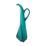 Vase peacock blue peacock blown soufflé