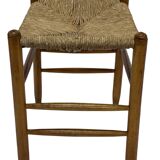 Vintage Stool Danish Papercord Rope Stool Mid Century Ottoman