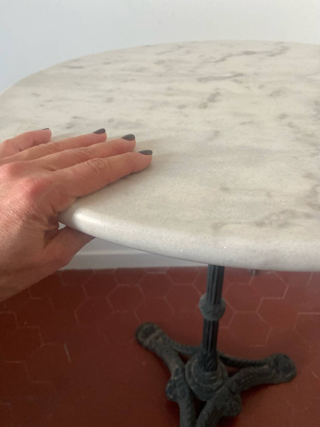Marble bistro table