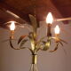 Lustre " massettes " en laiton