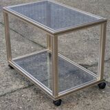 Small serving table on wheels Pierre Vandel 1970