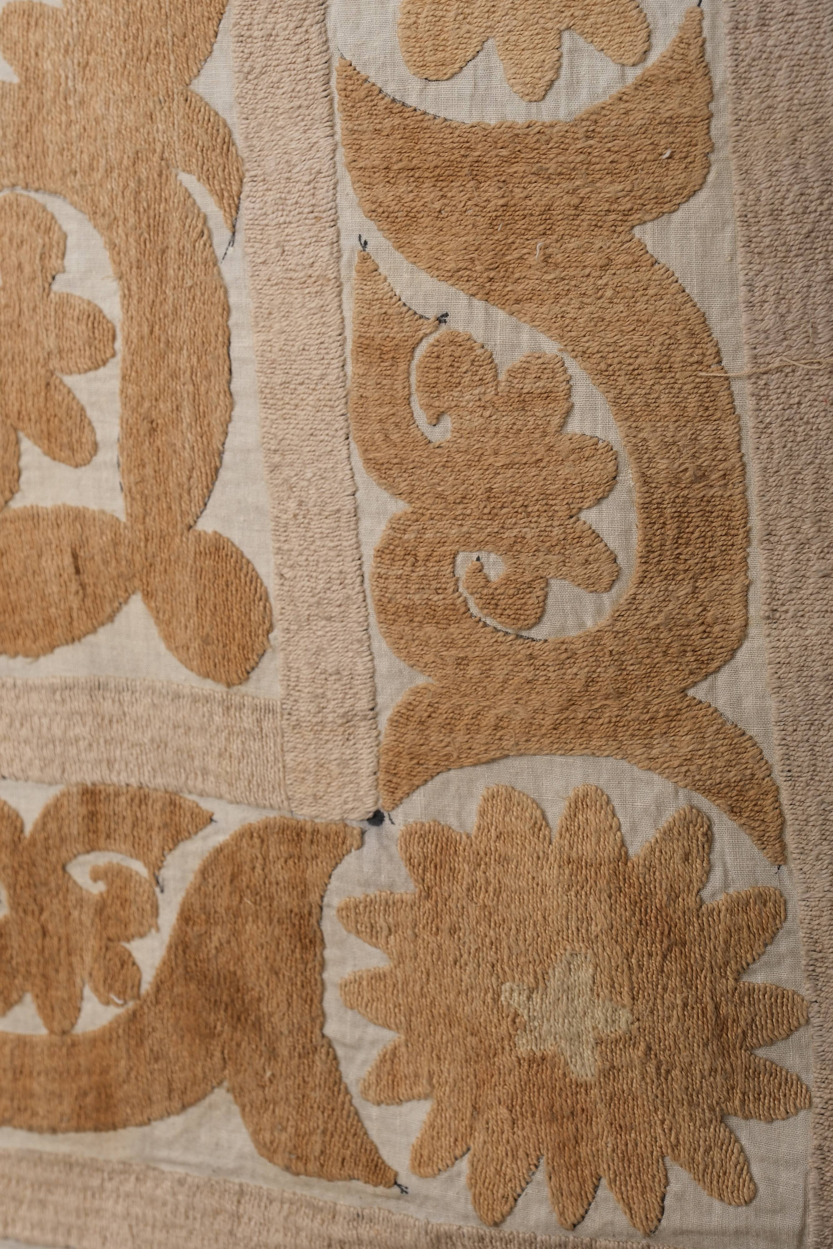 Hand knotted rug, vintage Turkish rug 135x155 cm