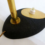 Small black Aluminor desk lamp - gilded