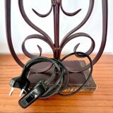 Vintage wrought iron spiral lamp