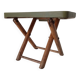 Tabouret pliant vintage en bois et bambou