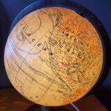 Ancient Light Earth Globe by Girard, Barrère and Thomas