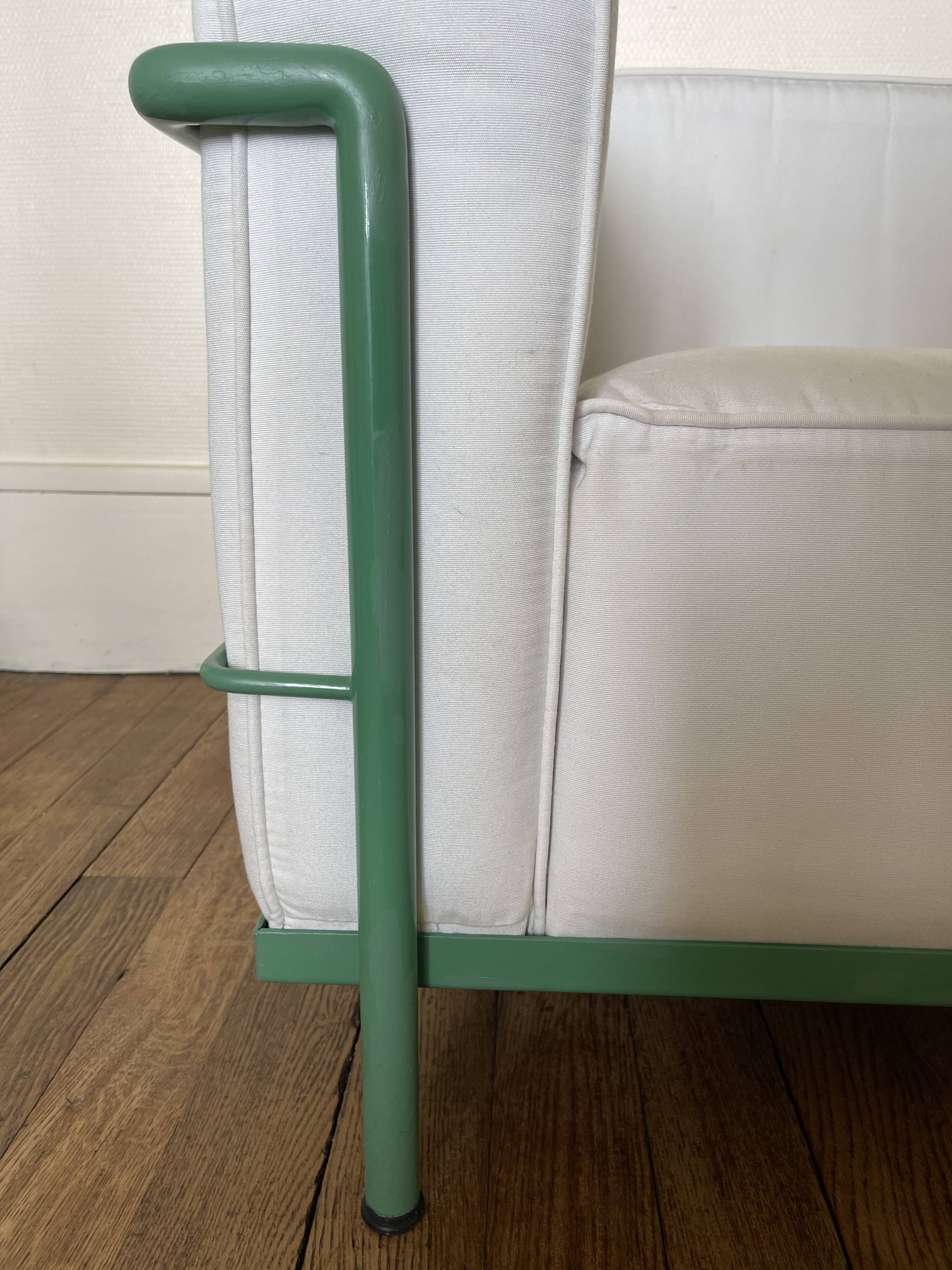 2 LC3 armchairs by Le Corbusier, 1970s.