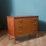 Commode scandinave en frêne des années 1950