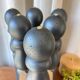 Jeu de 6 quilles vintage en bois avec boule