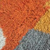 Moroccan Berber boujaad carpet with colored flat areas 193x115cm